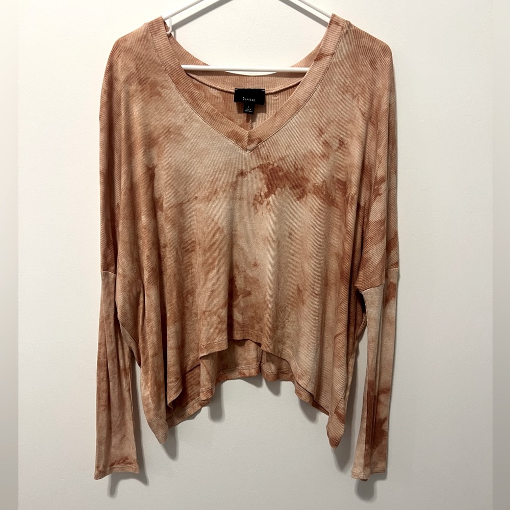 Orange Tie-Dye Long Sleeve Tee Size L